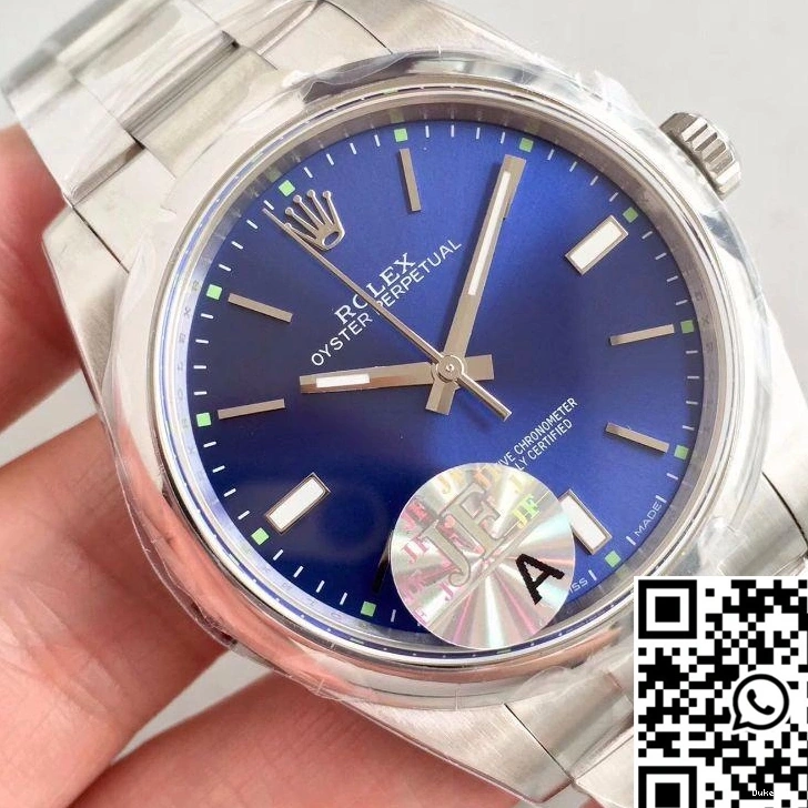 Factory Dial JF 39 Blue Rolex Oyster 114300 Perpetual 0111